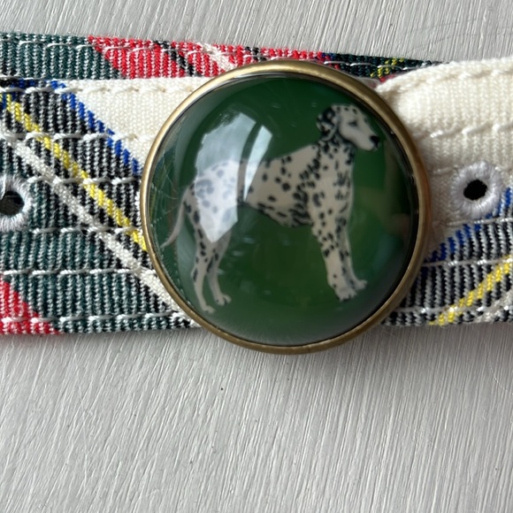 J.Crew Vintage Plaid Belt Bundle, Dalmatian and Beagle Buckles EUC size S/M* - Picture 10 of 10